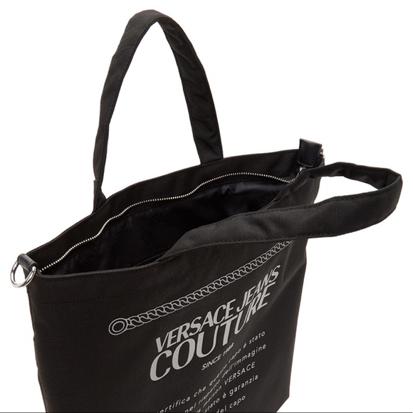 Versace Jeans Etichetta Print Tote Bag - Picture 11 of 12